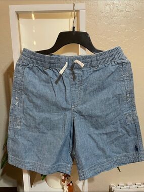 Polo by Ralph Lauren Light Blue Chambray Drawstring Shorts